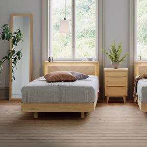 画像：Sサイズベッド/サイドチェスト（トワレ） #シングル