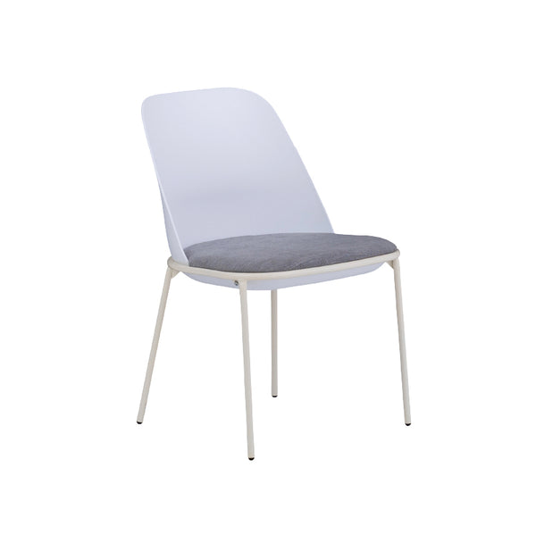 テーリス ダイニングチェア #ホワイト/イエロー