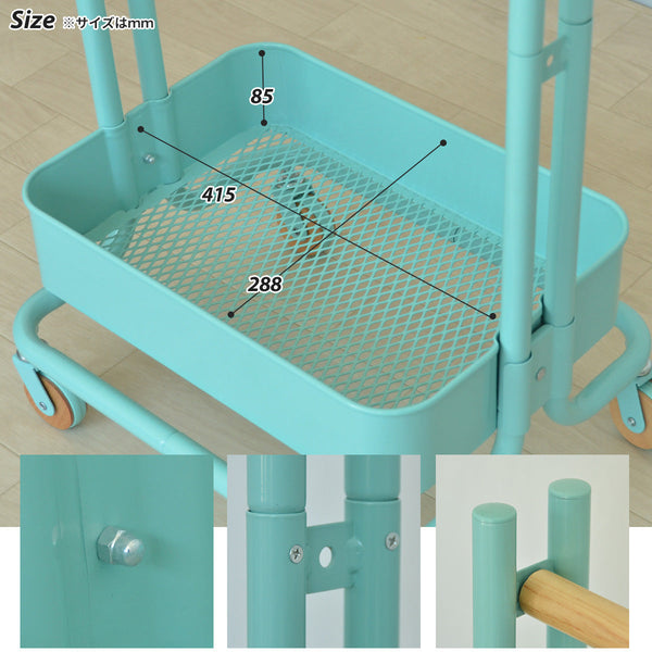 ROSSINI キッズハンガー ラック 子供用 キャスター付き rohr-45 #グレー