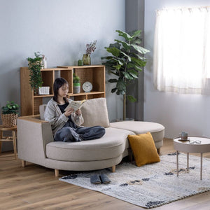 ペトル  カウチソファ #サンドベージュ #右カウチ