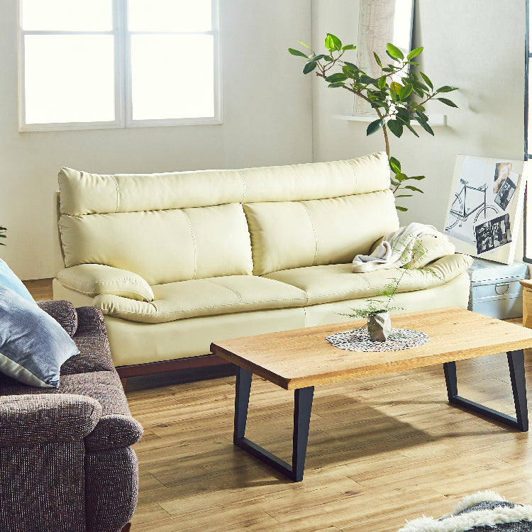 関家具 ミラージュⅢ 2人掛けソファ ホワイト 本革・合皮 ミラージュⅢ 2人掛けソファ 幅157㎝