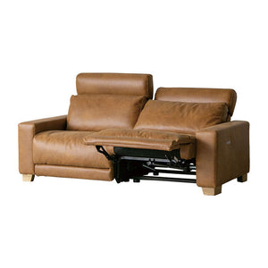 ハーデス ソファ 2.5人掛け #オーカーブラウン（スーパーレザーテックス）