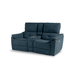 【別注】バッジオ　2人掛けコンソールソファ幅167cm #PLT102 インディーブルー（プライムレザーテックス）