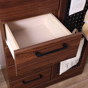 ファースト キャビネット #ウォールナット/ブラック #幅80cm