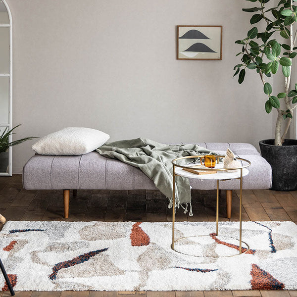 ソファベッドにありがちな補強パーツを省き洗練された印象に。 #IC-ライトグレー