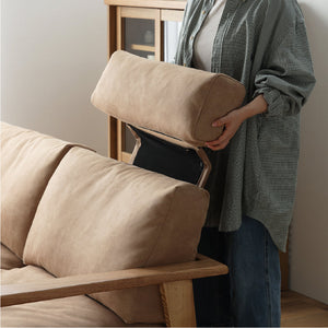 マンジェ ヘッドレスト レザーテックス #ミルキーベージュ