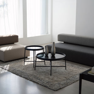 ディテールが美しい、ガラス天板のテーブル。 #オーク