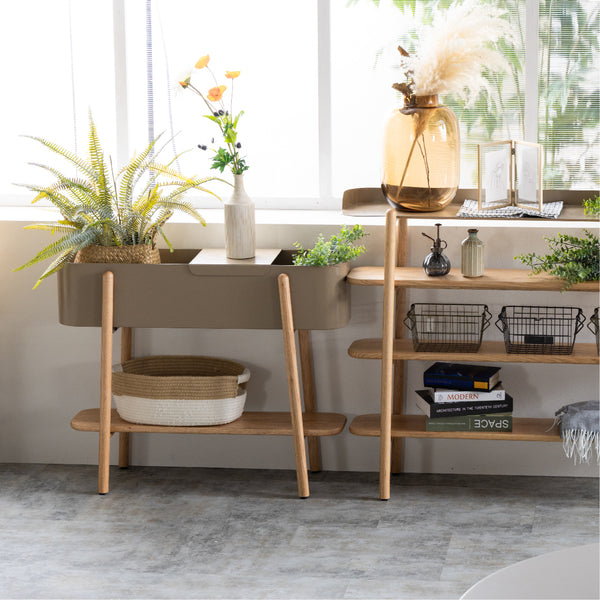 飲食店やフードコート、カフェやオフィスなどにコーディネートしやすいシンプルなデザイン。 #グレー #幅90cm×2段