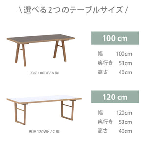 ルファⅢ センターテーブル #グレー #幅100cm #A脚