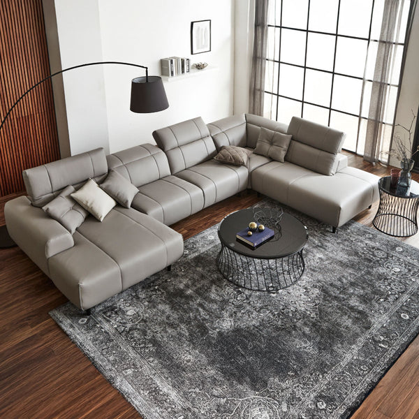 リラクゼーション、ラグジュアリー、モダン、エレガントなど、デザインと機能性を盛り込んだ贅沢なソファ。 #SILT21 スノーホワイト（シルキーレザーテックス） #シルキーレザーテックス