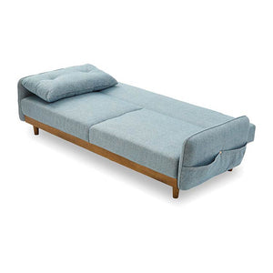 
ベッドとして使うときも座面の割れ目が中央に来ないこだわり設計で快適。 #ブルー