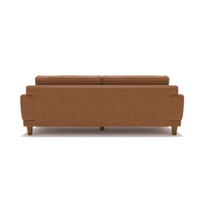 ジャロ　3人掛けソファ　幅198cm #LT01 キャメル（レザーテックス アニリン）