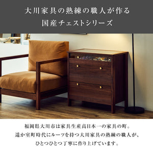 コーニス コレクションチェスト 幅100cm ロータイプ #ウォールナット