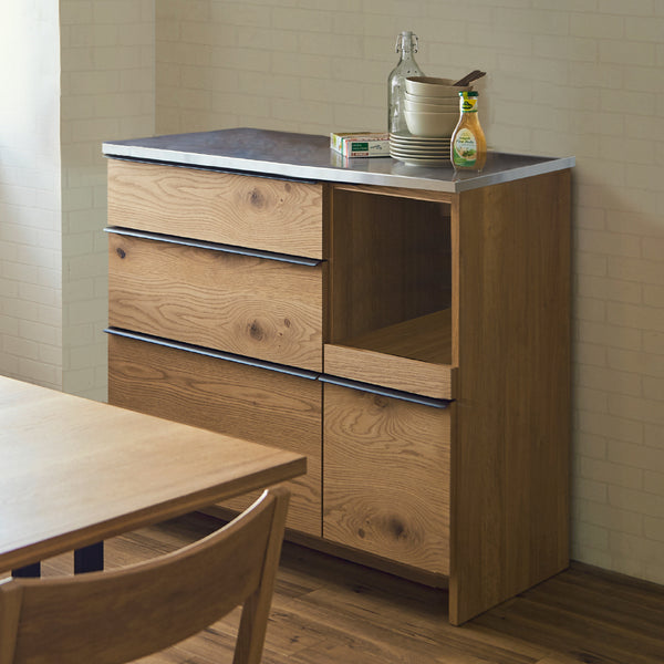 オウルⅢ カウンター スライド棚 #ウォールナット #幅100㎝