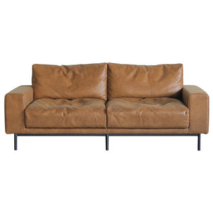 プルートソファ 2.5人掛け #オーカーブラウン（スーパーレザーテックス）