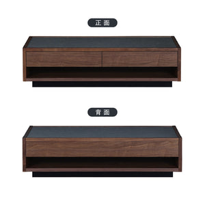 ティカ センターテーブル 幅122cm 引出付 国産 ウォールナット #Default Title