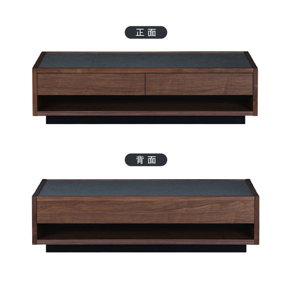 ティカ センターテーブル 幅122cm 引出付 国産 ウォールナット #Default Title