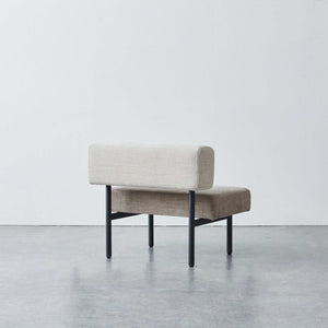 ウィムス ベンチソファ 幅80cm #チャコールグレーミックス