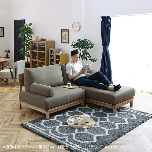 マナー④ 3人掛けソファ 幅200cm ファブリック #キャンバスアイボリー