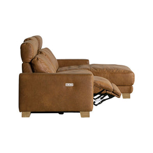 ハーデス ソファ 左カウチ オーカーブラウン（スーパーレザーテックス） #Default Title