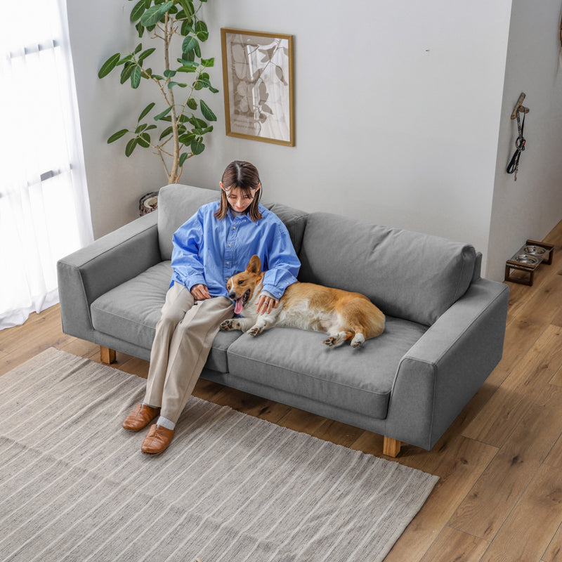 オリオ 3人掛けソファ 幅194cm ペット対応 フルカバーリング