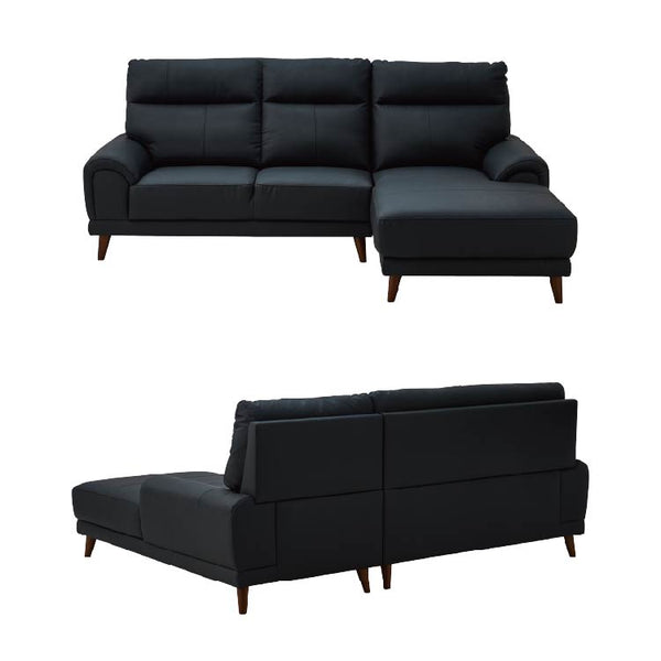 プリバ カウチ 幅233.5cm #ブラック #左カウチ