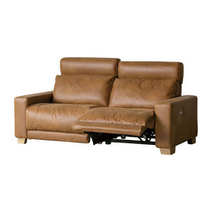 ハーデス ソファ 2.5人掛け #オーカーブラウン（スーパーレザーテックス）