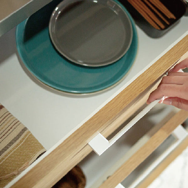 リンツⅡ オープンダイニングボード #ブラウン #ハンドル：ブラック #幅60cm