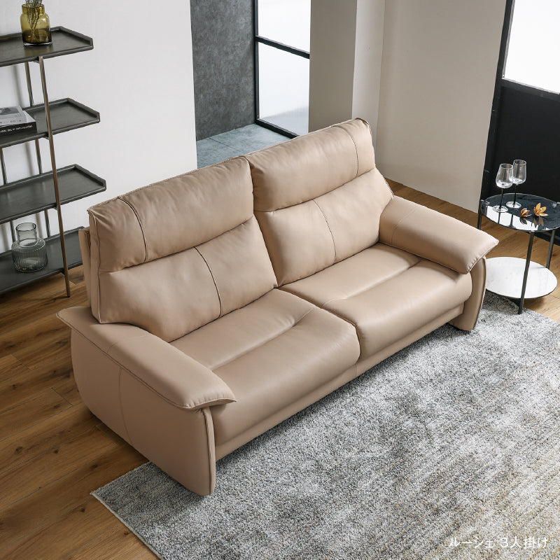 LURKEY SOFA　ラルーキー　イタリア製デザインソファ　3人掛け　ブラウン 楽天市場】ソファ ソファー 革 レザー 本革 カウチソファ 3人