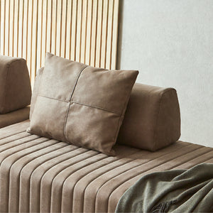 アイランドソファ「プロパンテ」専用背もたれフレーム。 #LT01 キャメル（レザーテックス アニリン）