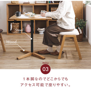 トフィーⅡ ダイニングテーブル #無垢 #65cm
