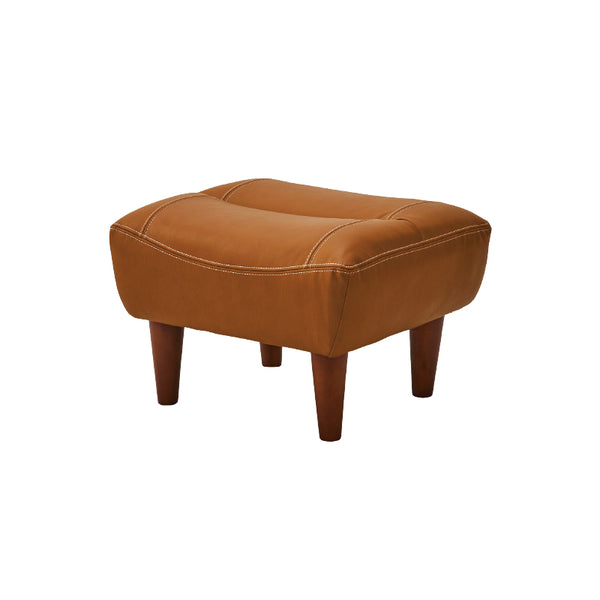 マリアン スツール 幅65cm 本革 合成皮革 #ライトブラウン