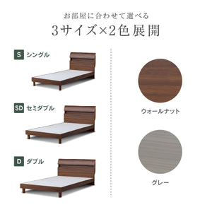 ボニート ベッドフレーム #ウォールナット #シングル