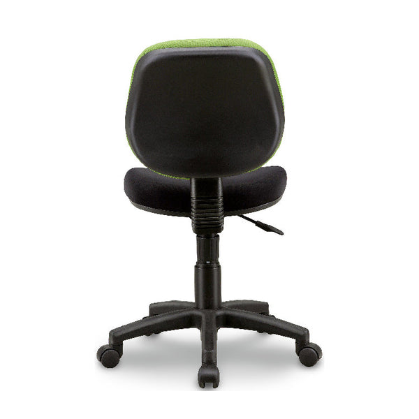 背：グリーン、座：ブラックのイメージ画像です #グリーン #肘なし