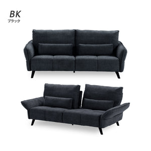 ルジック 3人掛けソファ 幅202㎝ #ライトブラウン