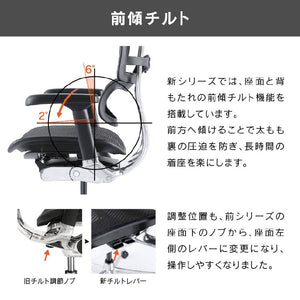 エルゴヒューマン プロⅡ ロータイプ #ブラック×ブラック #ウレタンキャスター
