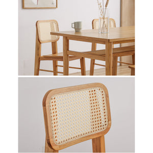 ビンズ ダイニングチェア ラタン 板座 ナチュラル #Default Title