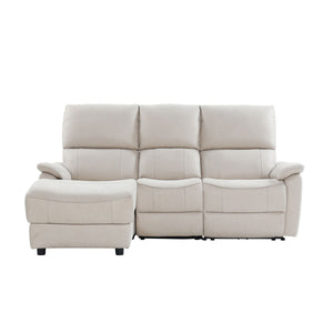 正面 #LT03 チャコールブラック（レザーテックス アニリン） #右カウチ