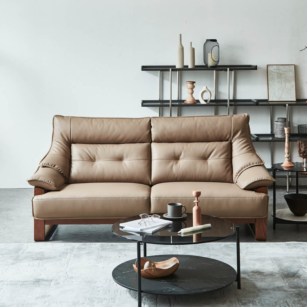 ブレンツ 2人掛けソファ 幅171cm ファインレザーテックス