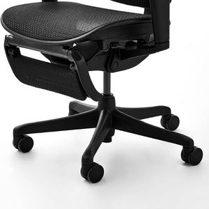 エルゴヒューマン FIT2 Lite オフィスチェア オットマン付 #ブラックフレーム×ブラック