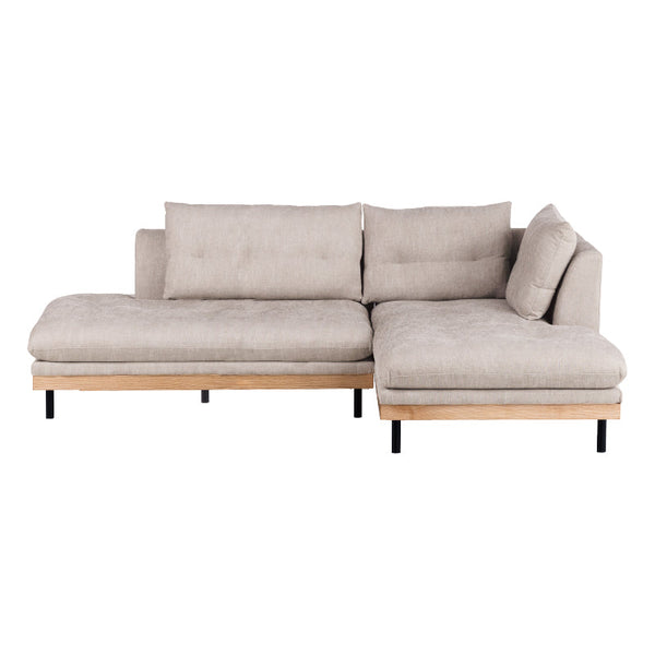 フッカ カウチソファ 幅237cm #カスタード #左カウチ