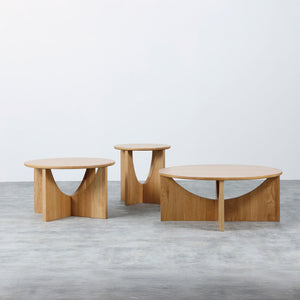 センター＆サイドテーブル マーズ #オーク #85