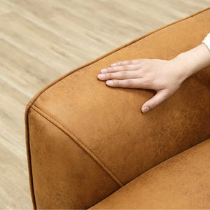 張地にはレザーテックスを使用。通気性がよくベタつきにくいので、年中快適にお使いいただけます。 #LT01 キャメル（レザーテックス アニリン）