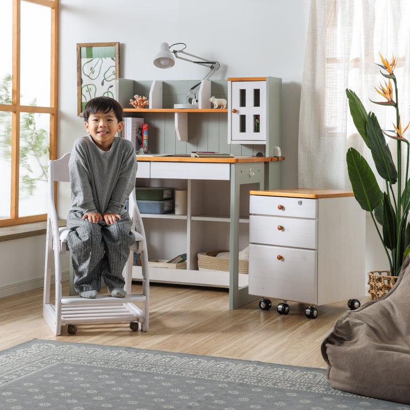 アリエル⑤ 学習チェア キャスターロック ランドセル収納 高さ調節可能