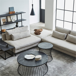 1.5人掛けソファ＋コーナー＋２人掛けソファ　PLT111プラチナグレー #PLT111 プラチナグレー（プライムレザーテックス）