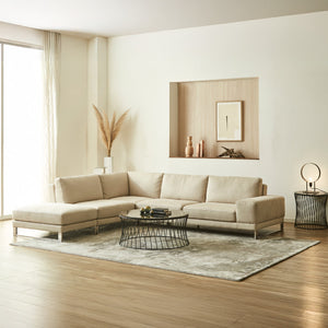 北欧からモダンテイストまで幅広くマッチし、お部屋をより一層おしゃれな雰囲気にしてくれます。 #LT04 クラフトベージュ（レザーテックス アニリン）