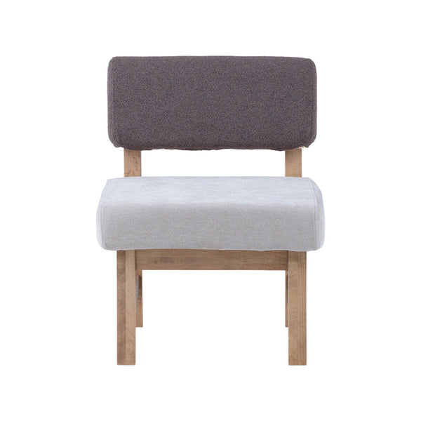 メレⅢ 1人掛けソファ #モカブラウン×ミストホワイト