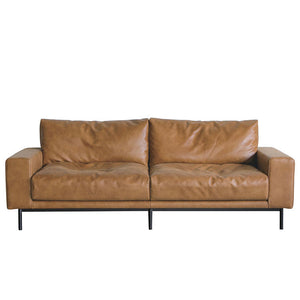 プルートソファ 3人掛け #オーカーブラウン（スーパーレザーテックス）