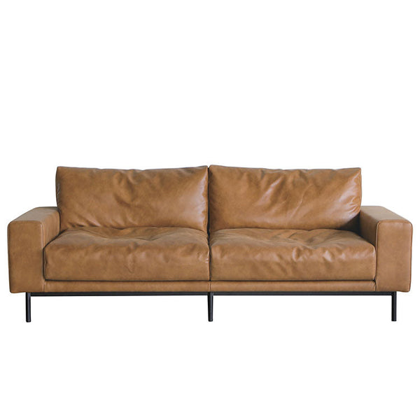 プルートソファ 3人掛け #オーカーブラウン（スーパーレザーテックス）