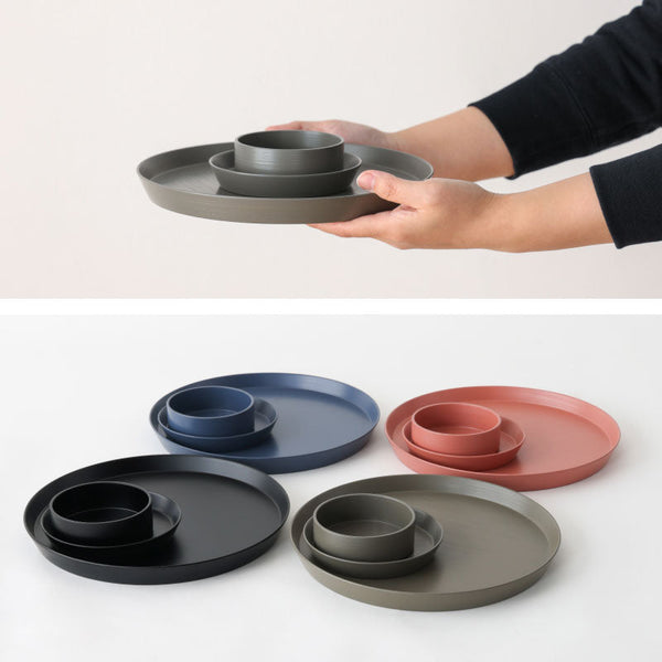 ◆ 漆器ギフト 3点セット 越前漆器 食洗器対応 ギフトブックス入 平皿 深皿 漆琳堂 #Aセット